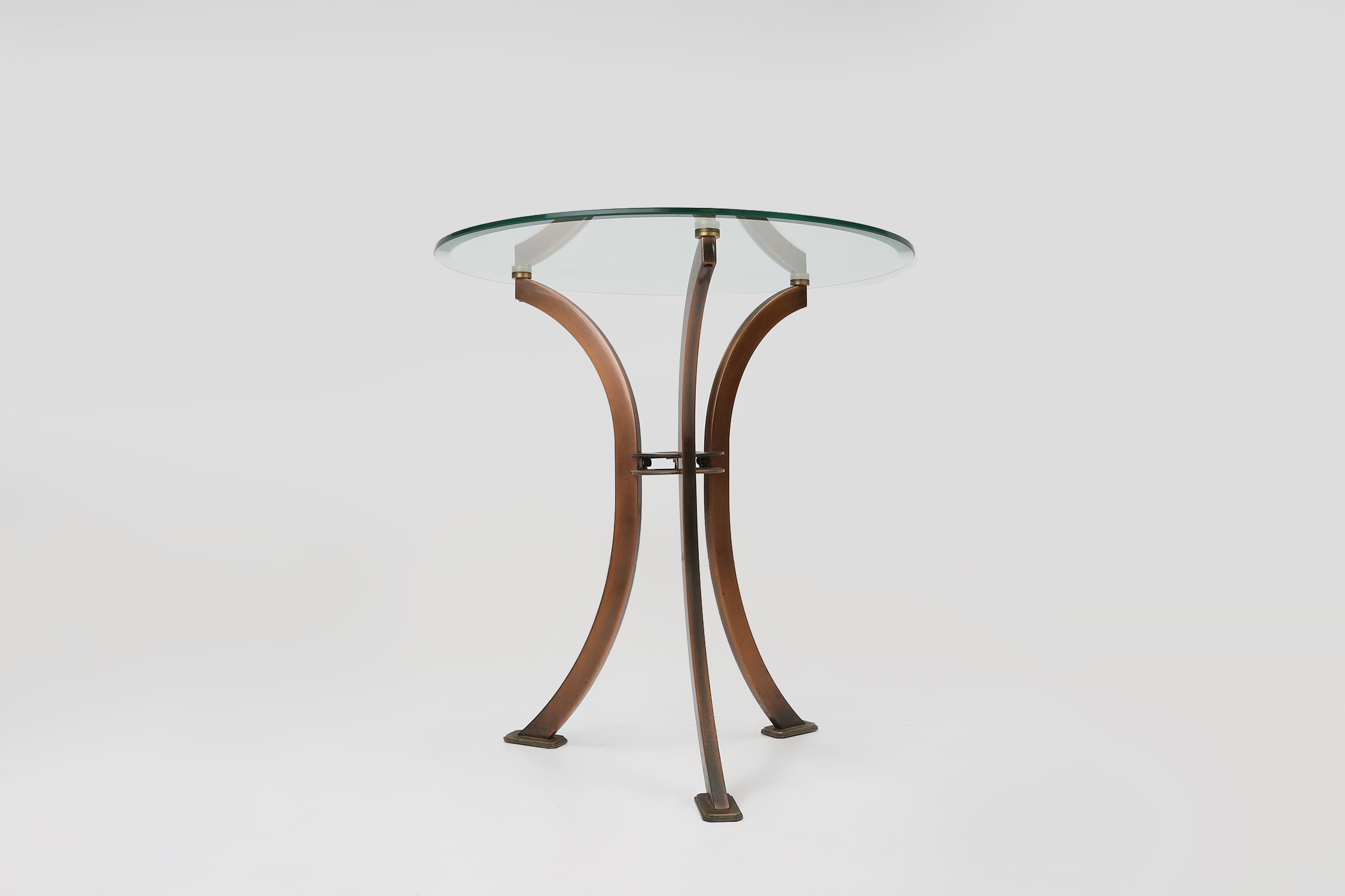 Hollywood regency side table by Belgo Chrom, Belgium ca. 1980thumbnail